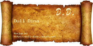 Dull Dina névjegykártya